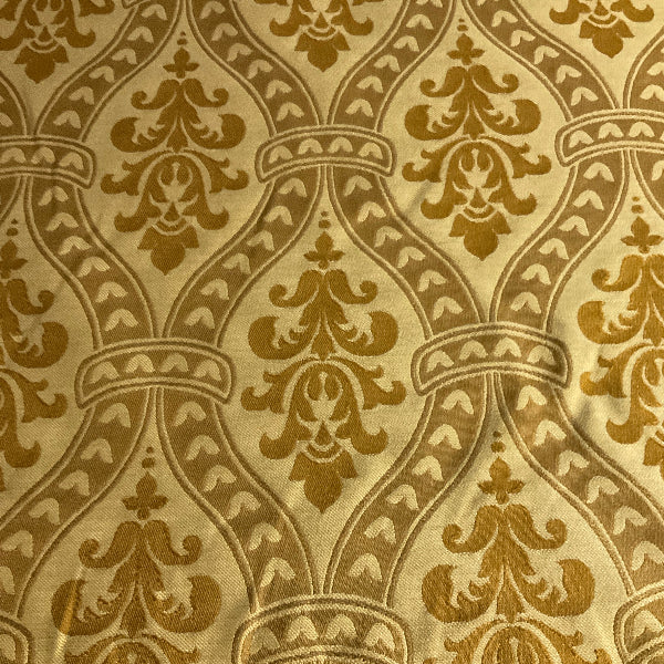 Burch Seth Golden Yellow Jacquard Upholstery Fabric