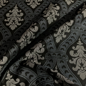 Burch Seth Graphite Gray Jacquard Upholstery Fabric