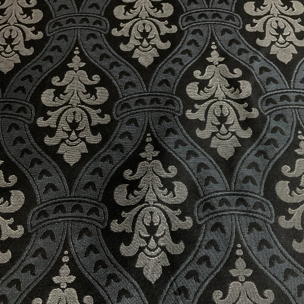 Burch Seth Graphite Gray Jacquard Upholstery Fabric