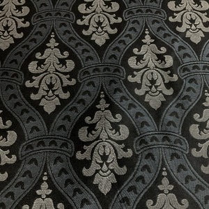 Burch Seth Graphite Gray Jacquard Upholstery Fabric