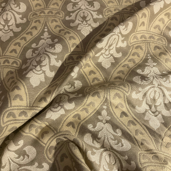 Burch Seth Khaki Taupe Jacquard Upholstery Fabric