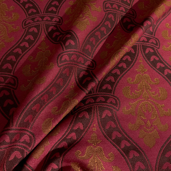 Burch Seth Raspberry Red Jacquard Upholstery Fabric