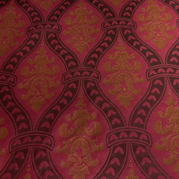 Burch Seth Raspberry Red Jacquard Upholstery Fabric