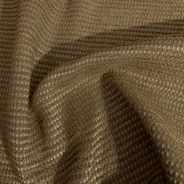Burch Taupe Gray Textured Chenille Stripe Upholstery Fabric