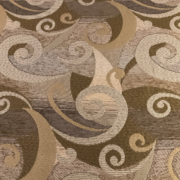 Burch Theo Linen Beige Geometric Upholstery Fabric