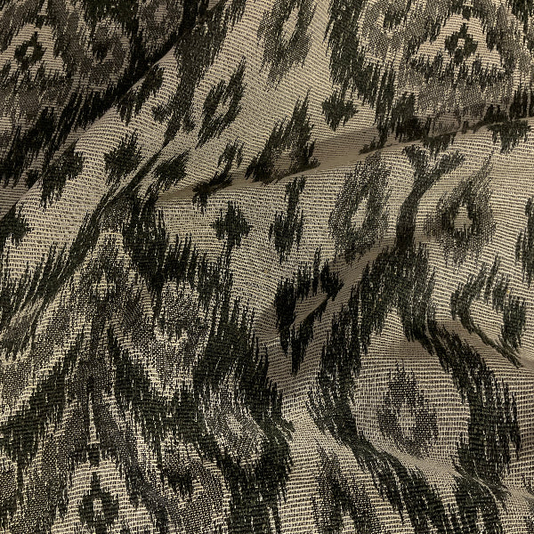 Burch Tibet Emerald Green Ikat  Upholstery Fabric