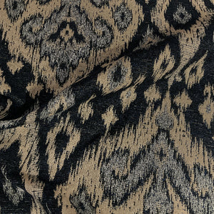 Burch Tibet Indigo Blue Ikat Upholstery Fabric