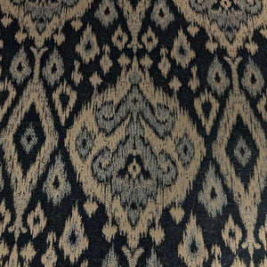 Burch Tibet Indigo Blue Ikat Upholstery Fabric