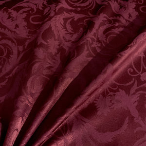 Burch Truman Cabernet Burgundy Damask Upholstery Fabric