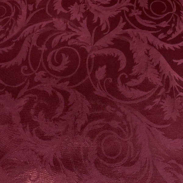 Burch Truman Cabernet Burgundy Damask Upholstery Fabric