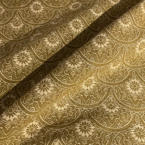 Burch Zeeland Golden Gold Scallop Upholstery Fabric