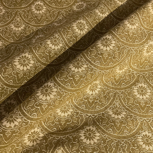 Burch Zeeland Golden Gold Scallop Upholstery Fabric