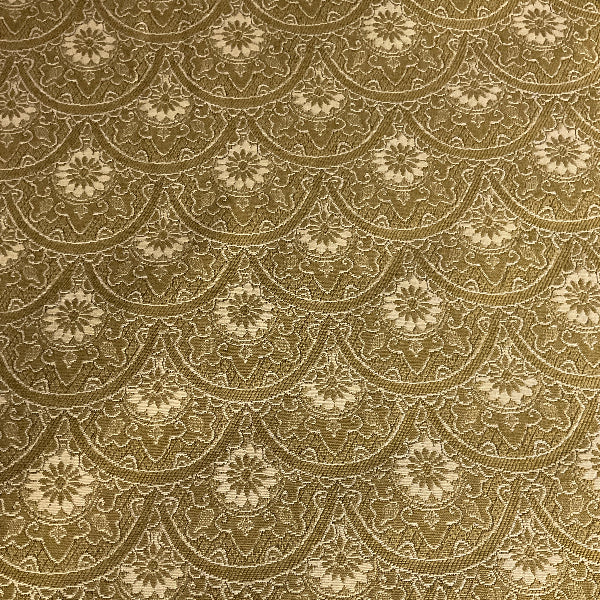 Burch Zeeland Golden Gold Scallop Upholstery Fabric