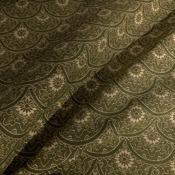Burch Zeeland Moss Green Scallop Upholstery Fabric