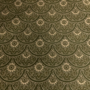 Burch Zeeland Moss Green Scallop Upholstery Fabric