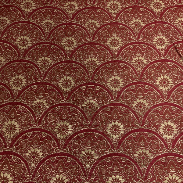Burch Zeeland Ruby Red Scallop Upholstery Fabric