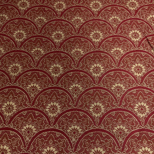 Burch Zeeland Ruby Red Scallop Upholstery Fabric