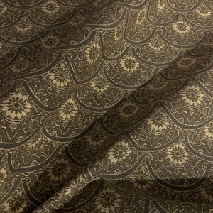 Burch Zeeland Smoke Gray Scallop Upholstery Fabricc