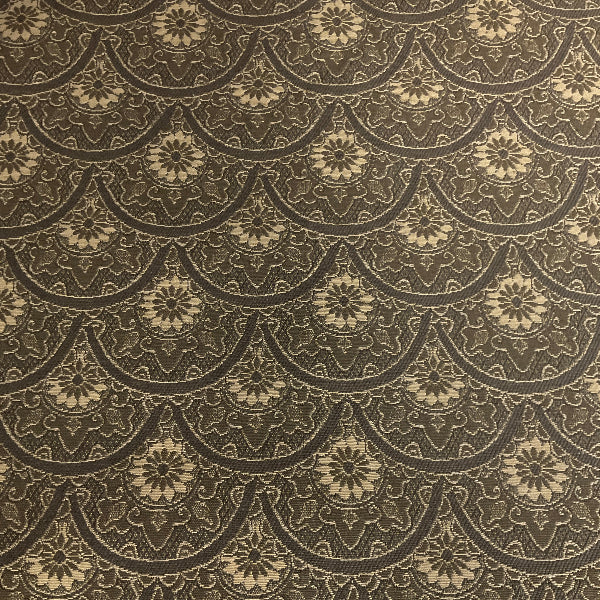 Burch Zeeland Smoke Gray Scallop Upholstery Fabricc