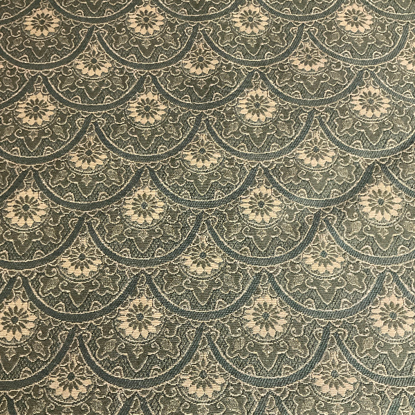 Burch Zeeland Spa Blue Scallop Upholstery Fabric