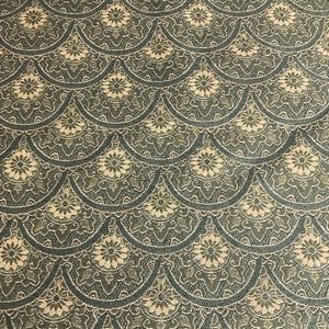 Burch Zeeland Spa Blue Scallop Upholstery Fabric