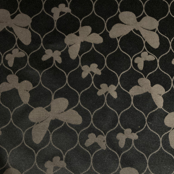 Burch Flutter Noir Black Upholstery Fabric