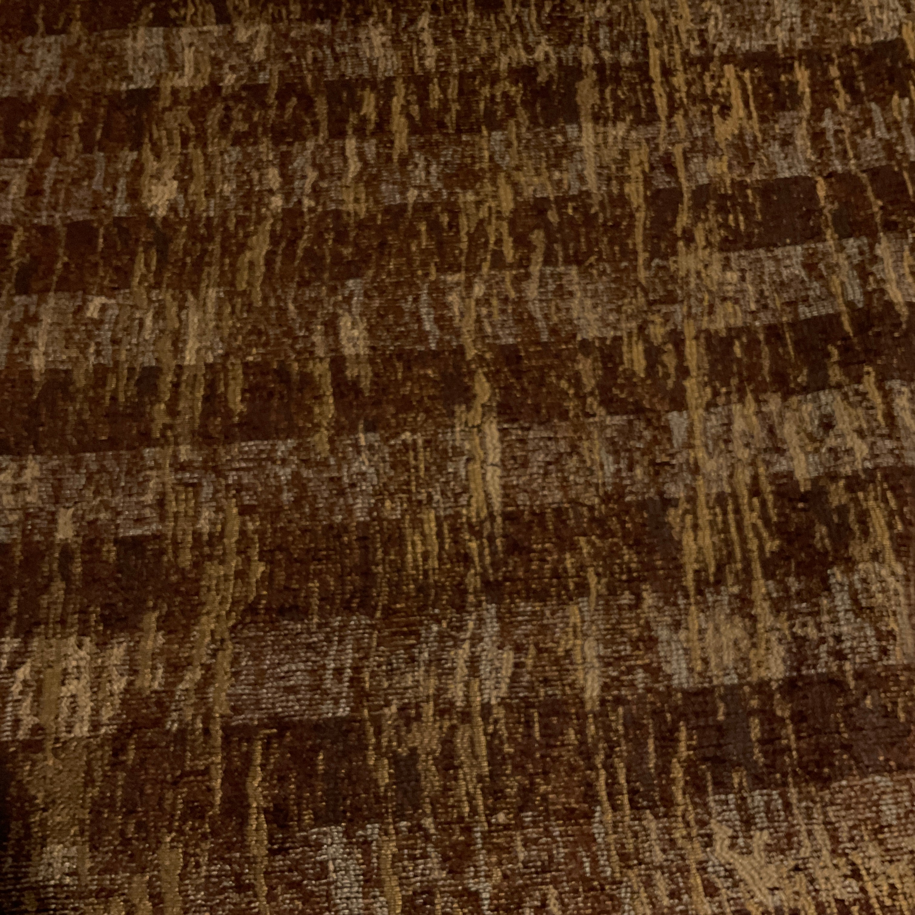 Addison Chocolate Brown Chenille Stripe Upholstery Fabric