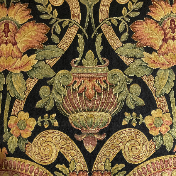 Burch Marla Black Floral Upholstery Fabric