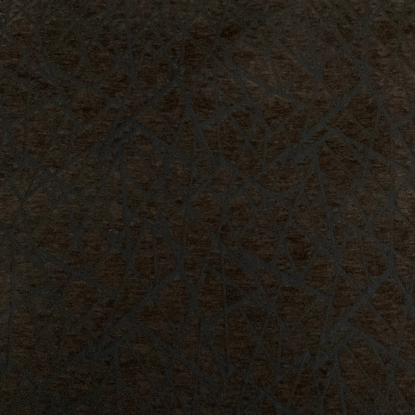 Serenade Chocolate Brown Chenille Designer Upholstery Fabric