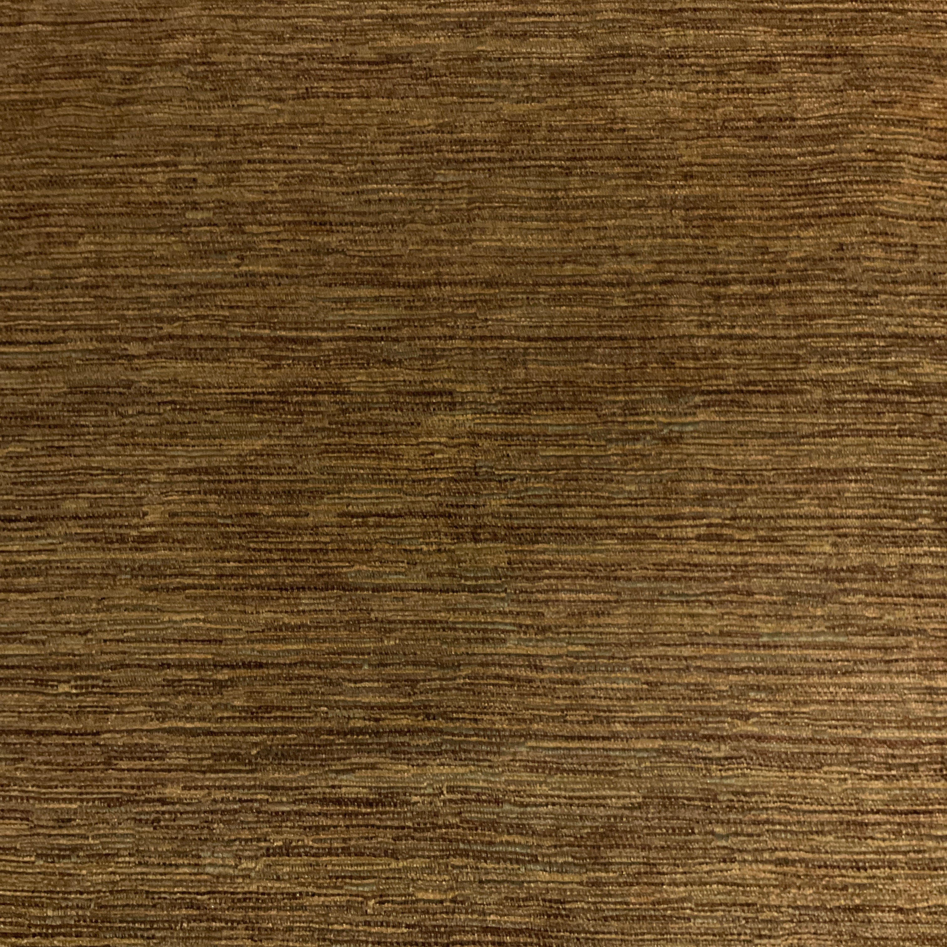 Caledonia Ginger Beige Chenille Stripe Upholstery Fabric