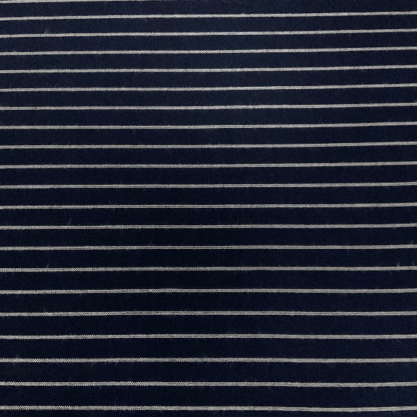 3 1/4 Yards Cara Indigo Blue Stripe Outdoor Upholstery Fabric