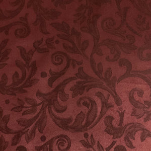 Carver Cabernet Burgundy Faux Suede Upholstery Fabric