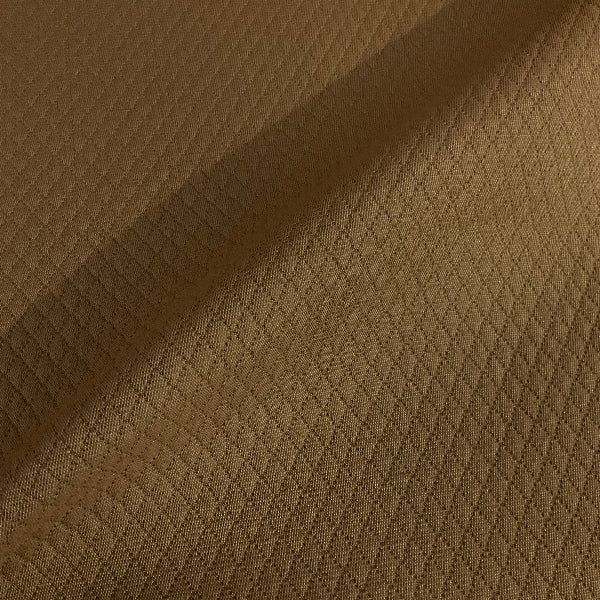 Cathy Anise Solid Brown Textured Diamond Upholstery Fabric