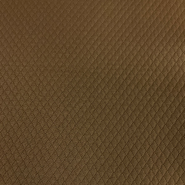 Cathy Anise Solid Brown Textured Diamond Upholstery Fabric