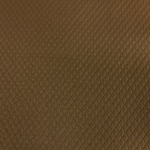 Cathy Anise Solid Brown Textured Diamond Upholstery Fabric