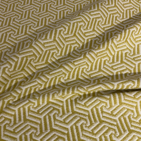 Celtic Sunglow Yellow Geometric Upholstery Fabric