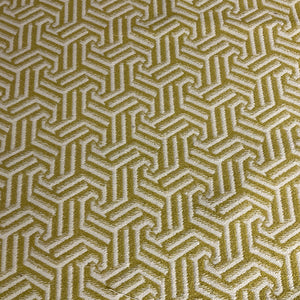 Celtic Sunglow Yellow Geometric Upholstery Fabric