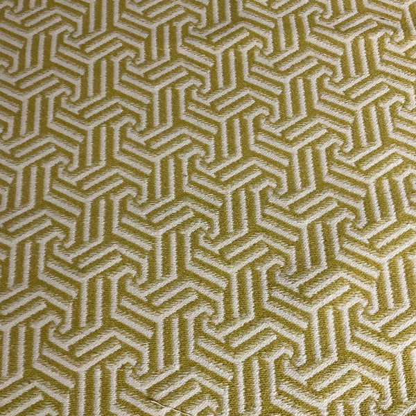 Celtic Sunglow Yellow Geometric Upholstery Fabric