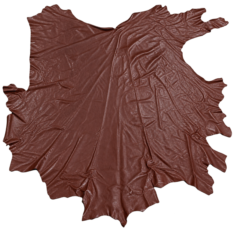 Chestnut Brown Leather Full Whole Cow Hide Upholstery