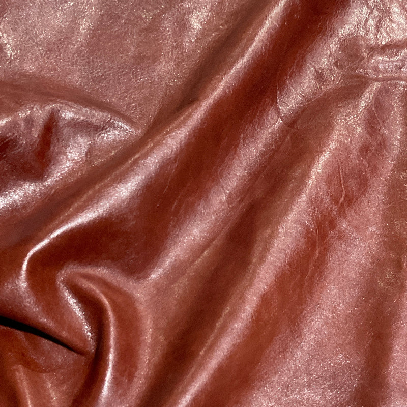 Chestnut Brown Leather Full Whole Cow Hide Upholstery