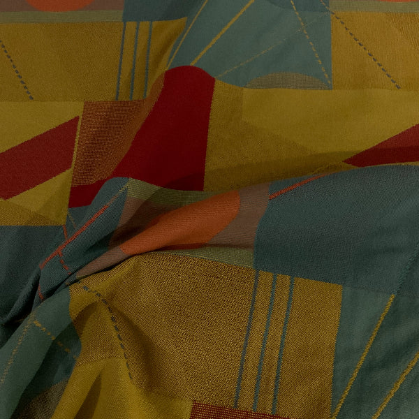 Colorful Geometric Designed Upholstery Fabric