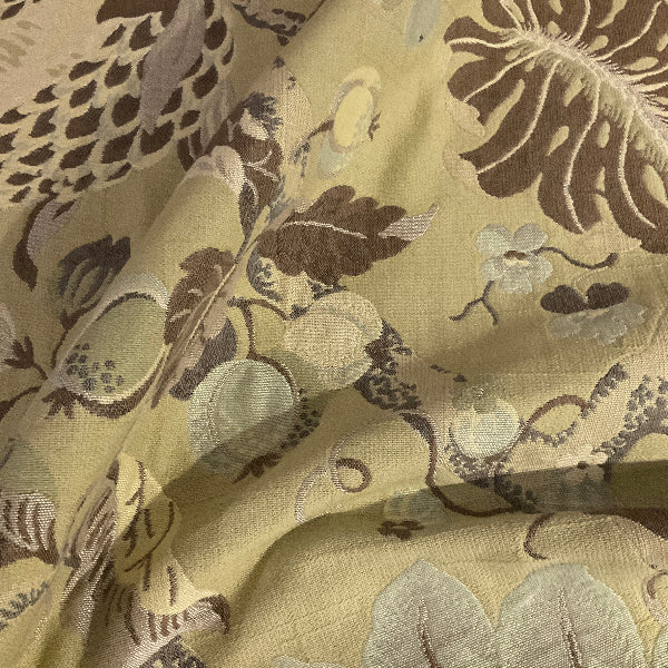 Countryside Cactus Green Floral Upholstery Fabric