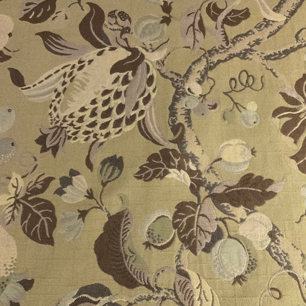 Countryside Cactus Green Floral Upholstery Fabric
