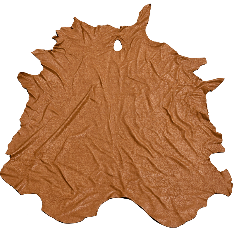 Crackle Textured Brown Leather Full Whole Cow Hide Upholstery