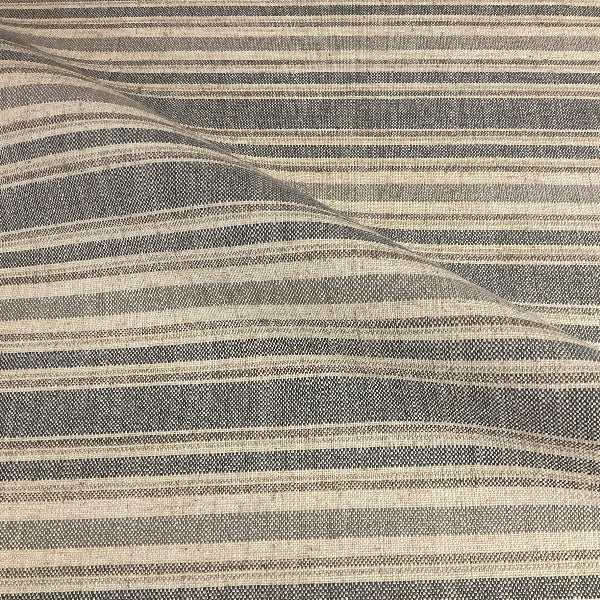 Culp Fabrics Trad Ash Gray Stripe Upholstery Fabric