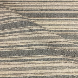Culp Fabrics Trad Ash Gray Stripe Upholstery Fabric