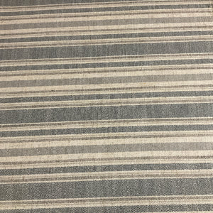 Culp Fabrics Trad Ash Gray Stripe Upholstery Fabric