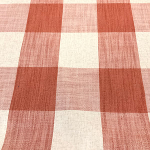 Culp Hartwood Papaya Red Plaid Upholstery Fabric