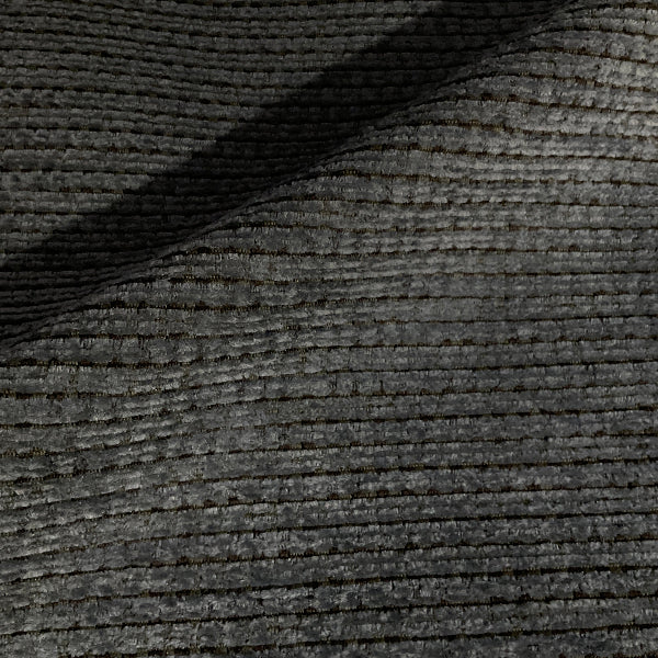 Culp Novak Black Pearl Gray Chenille Upholstery Fabric