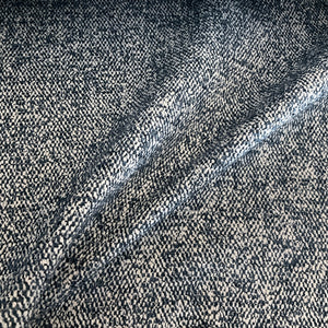 Culp Seluna Denim Blue White Tweed Upholstery Fabric